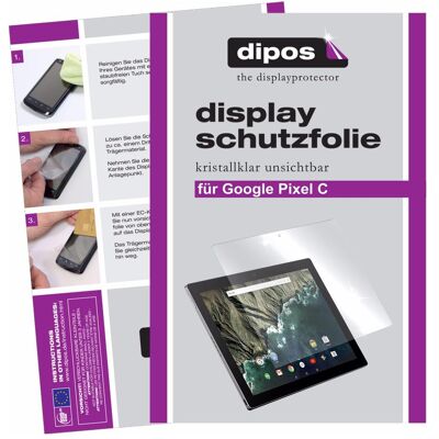 Dipos Displayschutzfolie Crystalclear (2 Stk., Google Pixel C), Tablet Schutzfolie Dipos Displayschutzfolie Crystalclear (2 Stk., Google Pixel C), Tablet Schutzfolie