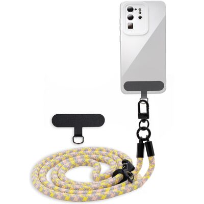 Cadorabo Handykette für Medion LifeTab X10302 Necklace Hülle mit verstellbarem Kordelband, Tablet Halterung, Gelb Cadorabo Handykette für Medion LifeTab X10302 Necklace Hülle mit verstellbarem Kordelband, Tablet Halterung, Gelb