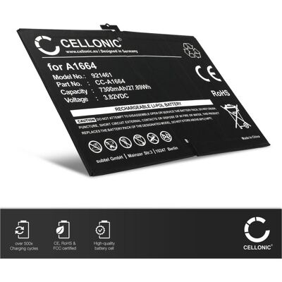 Cellonic Akku für Apple iPad Pro 9,7" - A1673, - A1674, - A1675, Smartphone Akku Cellonic Akku für Apple iPad Pro 9,7" - A1673, - A1674, - A1675, Smartphone Akku