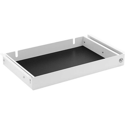 MonLines NTH002W Notebook Schublade unter dem Tisch mit Schloss, weiss, Notebook Ständer, Weiss MonLines NTH002W Notebook Schublade unter dem Tisch mit Schloss, weiss, Notebook Ständer, Weiss