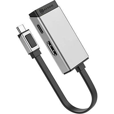Alogic Silber USB-C Docking Station mit HDMI & 100W Strom Alogic Silber USB-C Docking Station mit HDMI & 100W Strom