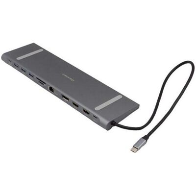 Dexlan 14-in-1 Type-C Dockingstation - MST, 3 Monitore, 4K, USB-A, HDMI Dexlan 14-in-1 Type-C Dockingstation - MST, 3 Monitore, 4K, USB-A, HDMI