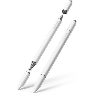 Vention Magnetyczny rysik 3 w 1 ze stopu aluminium biały, Stylus, Weiss Vention Magnetyczny rysik 3 w 1 ze stopu aluminium biały, Stylus, Weiss