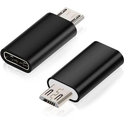 PowerGuard USB-C auf Micro-USB Adapter Konverter (USB-C, Micro USB), Mobilgerät Adapter, Schwarz PowerGuard USB-C auf Micro-USB Adapter Konverter (USB-C, Micro USB), Mobilgerät Adapter, Schwarz