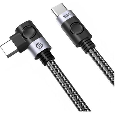 Orico C2C PD100W Laptop-Schnellladekabel (Winkelstecker), schwarz, 0,5 m (0.50 m, 100 W), USB Kabel Orico C2C PD100W Laptop-Schnellladekabel (Winkelstecker), schwarz, 0,5 m (0.50 m, 100 W), USB Kabel