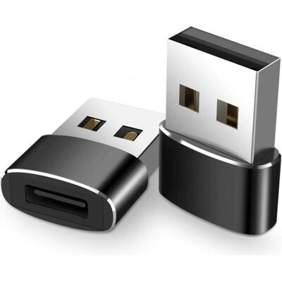 PowerGuard USB C zu (USB-A, 1.90 cm), Data + Video Adapter, Schwarz PowerGuard USB C zu (USB-A, 1.90 cm), Data + Video Adapter, Schwarz
