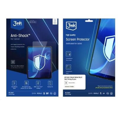 3MK All-Safe - AIO Anti-Shock Tablet Full Wet Fitting 5 pcs sprzedaż po 5 sztuk, Tablet Halterung, Transparent 3MK All-Safe - AIO Anti-Shock Tablet Full Wet Fitting 5 pcs sprzedaż po 5 sztuk, Tablet Halterung, Transparent