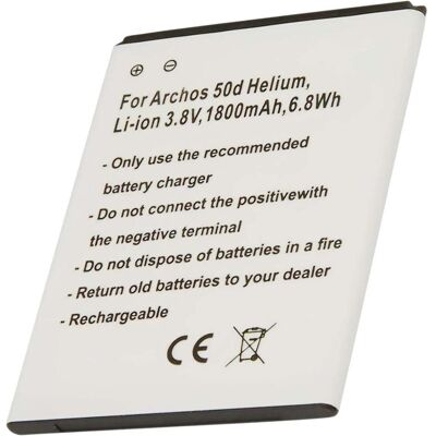 Avizar Archos 50d Helium Akku 3.8V 1800mAh, Smartphone Akku Avizar Archos 50d Helium Akku 3.8V 1800mAh, Smartphone Akku