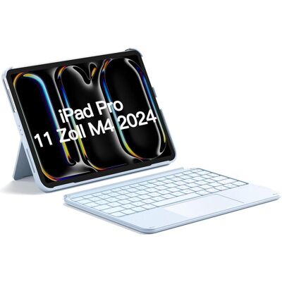 Inateck KB04122-11 (DE, Apple iPad Pro 11 2024), Tablet Tastatur, Blau Inateck KB04122-11 (DE, Apple iPad Pro 11 2024), Tablet Tastatur, Blau
