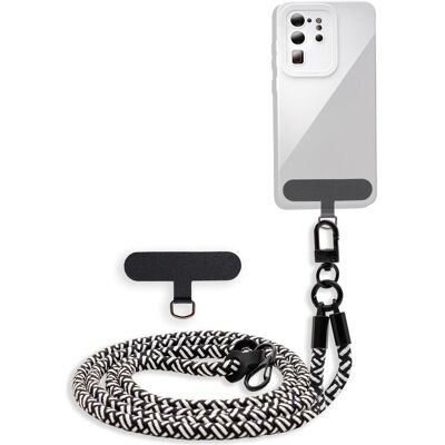 Cadorabo Handykette für Odys Note Tab PRO Necklace Hülle mit verstellbarem Kordelband, Tablet Halterung, Schwarz Cadorabo Handykette für Odys Note Tab PRO Necklace Hülle mit verstellbarem Kordelband, Tablet Halterung, Schwarz