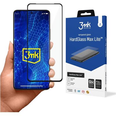 3MK Redmi Note 13 Pro+ - HardGlass Max Lite Black (1 Stk., Xiaomi Redmi Note 13 Pro+), Smartphone Schutzfolie, Schwarz 3MK Redmi Note 13 Pro+ - HardGlass Max Lite Black (1 Stk., Xiaomi Redmi Note 13 Pro+), Smartphone Schutzfolie, Schwarz
