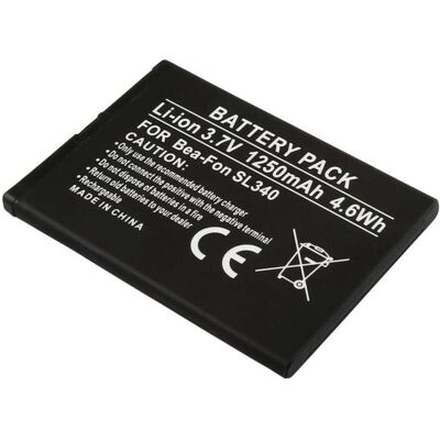 Avizar Bea-Fon SL340 Akku 3,7V 1250mAh, Smartphone Akku Avizar Bea-Fon SL340 Akku 3,7V 1250mAh, Smartphone Akku