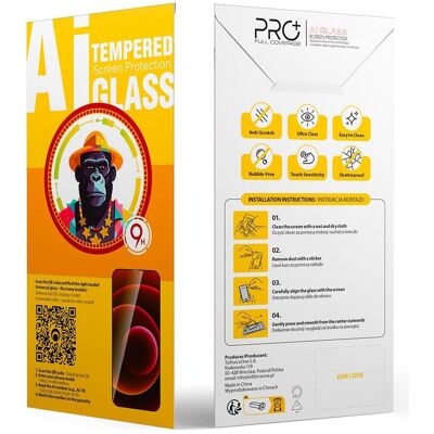 OEM Universal tempered glass 9D OneFit AI-40 6,3" (10 Stk., Huawei Enjoy 10e, Samsung Galaxy A22, Samsung Galaxy A31, Samsung Galaxy A32, Samsung Galaxy A33 5G, vivo V21 5G, Vivo V25, Xiaomi Redmi Note 8T), Smartphone Schutzfolie, Schwarz OEM Universal tempered glass 9D OneFit AI-40 6,3" (10 Stk., Huawei Enjoy 10e, Samsung Galaxy A22, Samsung Galaxy A31, Samsung Galaxy A32, Samsung Galaxy A33 5G, vivo V21 5G, Vivo V25, Xiaomi Redmi Note 8T), Smartphone Schutzfolie, Schwarz
