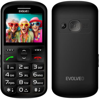 Evolveo EasyPhone XS, Mobile Phone for Seniors, Black (2.20"), Tastenhandy, Schwarz Evolveo EasyPhone XS, Mobile Phone for Seniors, Black (2.20"), Tastenhandy, Schwarz