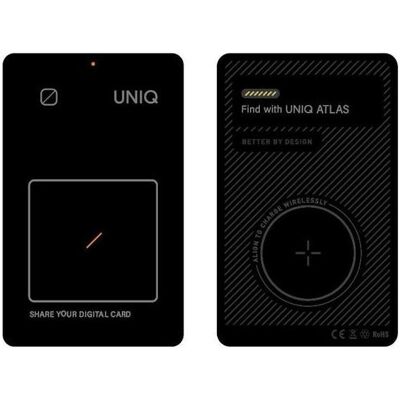 Uniq Lokalizator NFC Atlas szary/graphite UNIQ-ATLASCARDTRK-GRAPHITE (iOS), Tracker, Grau Uniq Lokalizator NFC Atlas szary/graphite UNIQ-ATLASCARDTRK-GRAPHITE (iOS), Tracker, Grau