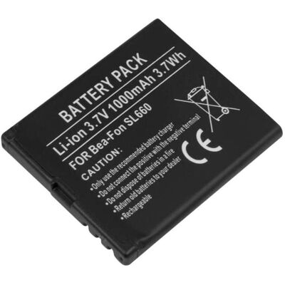 Avizar Bea-Fon SL660 Akku 3,7V 1000mAh, Smartphone Akku Avizar Bea-Fon SL660 Akku 3,7V 1000mAh, Smartphone Akku