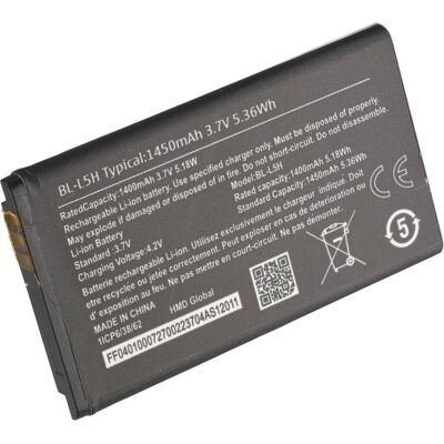 AccuCell Akku passend für Nokia 105 4G 2023, Li-ion, 3,7V, 1400mAh, 5,2Wh, Smartphone Akku AccuCell Akku passend für Nokia 105 4G 2023, Li-ion, 3,7V, 1400mAh, 5,2Wh, Smartphone Akku