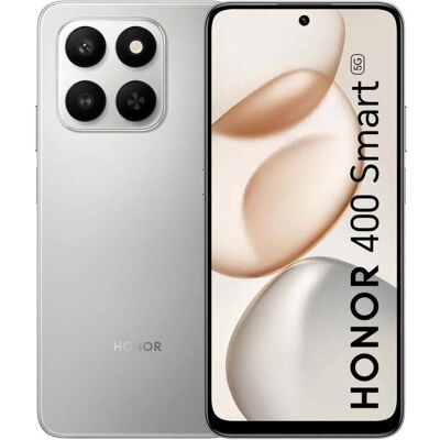 Honor Smartphone 400 Smart 5G 6,77" Octa Core 4 GB RAM 128 GB Silberfarben (128 GB, Silberfarben, 6.77", Dual SIM, 5G), Smartphone, Silber Honor Smartphone 400 Smart 5G 6,77" Octa Core 4 GB RAM 128 GB Silberfarben (128 GB, Silberfarben, 6.77", Dual SIM, 5G), Smartphone, Silber