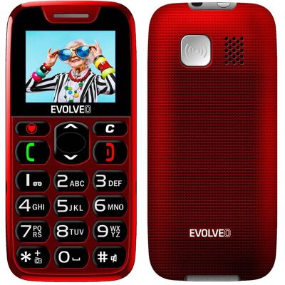 Evolvéo EasyPhone Rot Senioren Handy - Kompakt & Einfach Evolvéo EasyPhone Rot Senioren Handy - Kompakt & Einfach