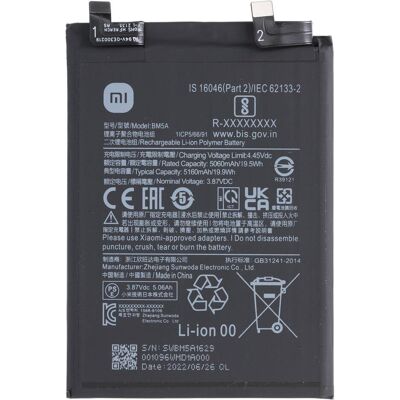 AccuCell Xiaomi Redmi Note 11 Pro 5G Akku BM5A, Li-Ion-Polymer Akku, Smartphone Akku AccuCell Xiaomi Redmi Note 11 Pro 5G Akku BM5A, Li-Ion-Polymer Akku, Smartphone Akku