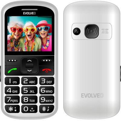 Evolveo EasyPhone XS, mobile phone for seniors, white (2.20", 0.30 Mpx), Tastenhandy, Weiss Evolveo EasyPhone XS, mobile phone for seniors, white (2.20", 0.30 Mpx), Tastenhandy, Weiss