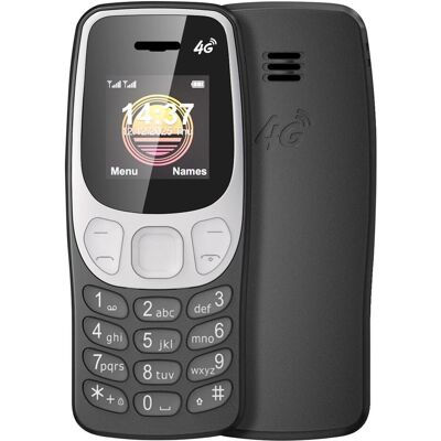 Avizar 4G-Notfall-Handy im Taschenformat mit Dual-SIM und Bluetooth, Tastenhandy, Schwarz Avizar 4G-Notfall-Handy im Taschenformat mit Dual-SIM und Bluetooth, Tastenhandy, Schwarz