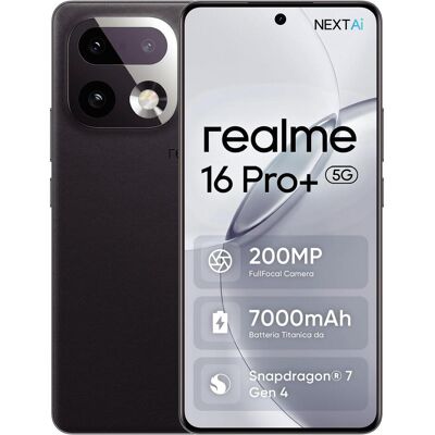 realme 16 Pro+ (512 GB, Grey, master grey, 6.80", Hybrid Dual SIM + eSIM, 5G), Smartphone, Grau realme 16 Pro+ (512 GB, Grey, master grey, 6.80", Hybrid Dual SIM + eSIM, 5G), Smartphone, Grau