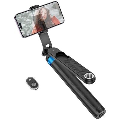 Hoco Other selfie stick with bluetooth remonte control K22 black, Selfie Stick, Schwarz Hoco Other selfie stick with bluetooth remonte control K22 black, Selfie Stick, Schwarz