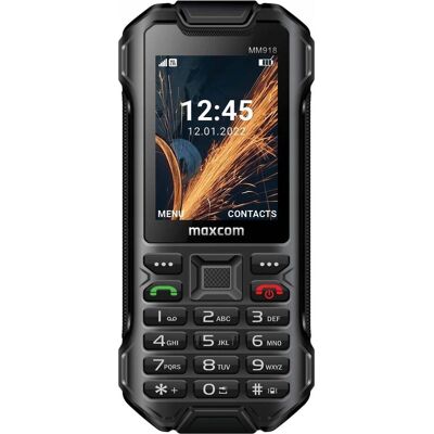 Maxcom MOBILE STRONG MM918 VOLTE (24") Black (2.40", 2 Mpx), Tastenhandy, Schwarz Maxcom MOBILE STRONG MM918 VOLTE (24") Black (2.40", 2 Mpx), Tastenhandy, Schwarz
