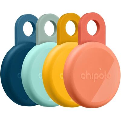 Chipolo LOOP Orange/Blau/Gelb/Minze 4-Pack (Apple Find My, Google Find Hub), Tracker, Orange, Blau, Grün, Gelb Chipolo LOOP Orange/Blau/Gelb/Minze 4-Pack (Apple Find My, Google Find Hub), Tracker, Orange, Blau, Grün, Gelb