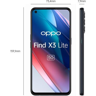 Oppo Find X3 Lite (128 GB, Starry Black, 6.43", Dual SIM, 5G), Smartphone, Schwarz Oppo Find X3 Lite (128 GB, Starry Black, 6.43", Dual SIM, 5G), Smartphone, Schwarz