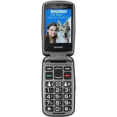 Brondi Amico Sicuro Plus 2.8' Dual Sim (2.80", 1.30 Mpx), Tastenhandy, Schwarz Brondi Amico Sicuro Plus 2.8' Dual Sim (2.80", 1.30 Mpx), Tastenhandy, Schwarz