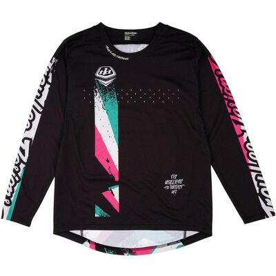 Troy Lee Designs, Mädchen, Velotrikot, Sprint Jersey, Full Pull, black, youth L (L), Schwarz, L Troy Lee Designs, Mädchen, Velotrikot, Sprint Jersey, Full Pull, black, youth L (L), Schwarz, L