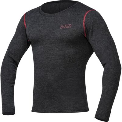iXS, Unisex, Funktionsshirt, Tour Funktions-Langarmshirt Merino 365 (S, XS), Grau, XS, S iXS, Unisex, Funktionsshirt, Tour Funktions-Langarmshirt Merino 365 (S, XS), Grau, XS, S