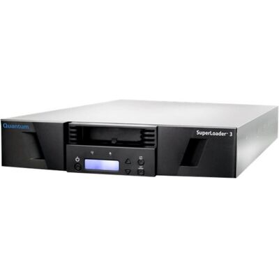Quantum SuperLoader 3 one LTO8HH tape drive Model C 16 slots 6Gb/s SAS rackmount barcode reader EMEA (LTO), Cartridge Quantum SuperLoader 3 one LTO8HH tape drive Model C 16 slots 6Gb/s SAS rackmount barcode reader EMEA (LTO), Cartridge