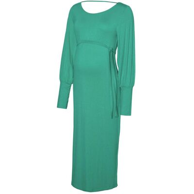 Mamalicious, Damen, Kleider, Mlvera Ls Midi Jrs Dress A., Grün, (XL) Mamalicious, Damen, Kleider, Mlvera Ls Midi Jrs Dress A., Grün, (XL)