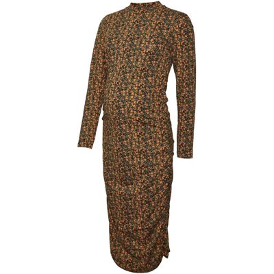 Mamalicious, Damen, Kleider, Mllaura Ls Jrs Midi Dress A., Schwarz, (XS) Mamalicious, Damen, Kleider, Mllaura Ls Jrs Midi Dress A., Schwarz, (XS)
