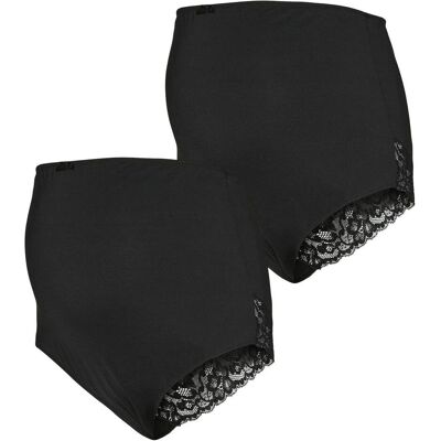 Mamalicious, Damen, Unterhosen, MLAMOUR 2er-Pack Umstandsslips, Schwarz, (2er Pack, S) Mamalicious, Damen, Unterhosen, MLAMOUR 2er-Pack Umstandsslips, Schwarz, (2er Pack, S)