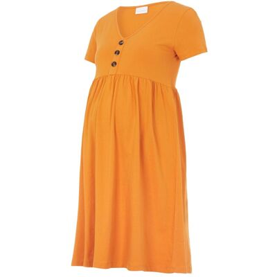 Mamalicious, Damen, Kleider, MLSANDRA Umstandsminikleid, Orange, (XS) Mamalicious, Damen, Kleider, MLSANDRA Umstandsminikleid, Orange, (XS)