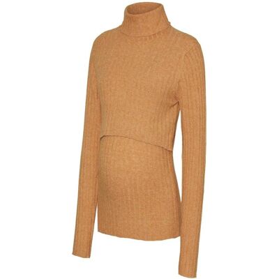 Mamalicious, Damen, Blusen, Umstands-strickpullover Gestricktes Oberteil, Orange, (XL) Mamalicious, Damen, Blusen, Umstands-strickpullover Gestricktes Oberteil, Orange, (XL)