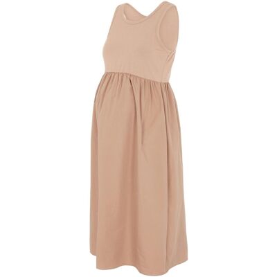 Mamalicious, Damen, Kleider, MLMACY Umstandskleid, kurz, Braun, (M) Mamalicious, Damen, Kleider, MLMACY Umstandskleid, kurz, Braun, (M)