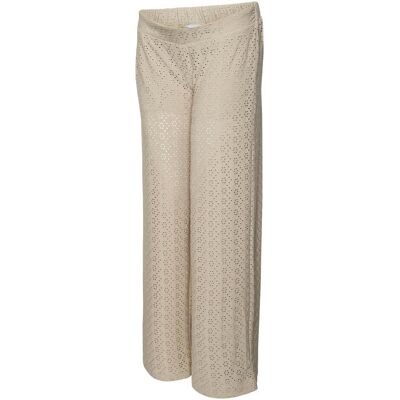Mamalicious, Damen, Hosen, Umstands-hose Hose mit weitem Beinschnitt, Braun, (L) Mamalicious, Damen, Hosen, Umstands-hose Hose mit weitem Beinschnitt, Braun, (L)