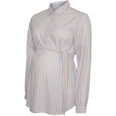 Mamalicious, Damen, Blusen, 2-in-1-Umstands-Bluse, Blau, (M) Mamalicious, Damen, Blusen, 2-in-1-Umstands-Bluse, Blau, (M)