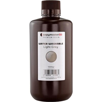 Copymaster3D Water Washable UV Resin - 1000 ml - Lichtgrau (Grau, 1000 g), Resin, Grau Copymaster3D Water Washable UV Resin - 1000 ml - Lichtgrau (Grau, 1000 g), Resin, Grau