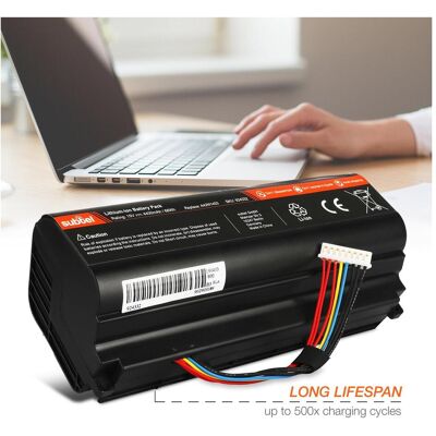 Subtel Akku für ASUS G751J, G751JL-T7010H, G751JM-BHI7N27, G751JM, G751JM-T7041H (4400 mAh), Notebook Akku, Schwarz Subtel Akku für ASUS G751J, G751JL-T7010H, G751JM-BHI7N27, G751JM, G751JM-T7041H (4400 mAh), Notebook Akku, Schwarz