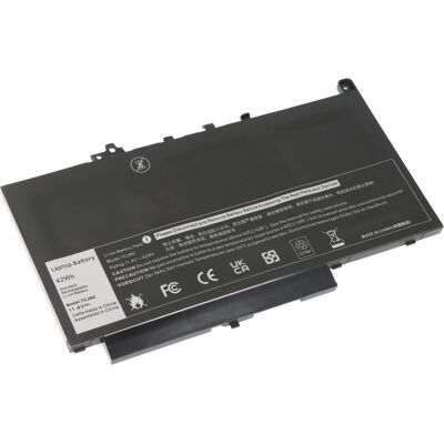 AccuCell Akku Dell Latitude E7270 (3680 mAh), Notebook Akku, Schwarz AccuCell Akku Dell Latitude E7270 (3680 mAh), Notebook Akku, Schwarz