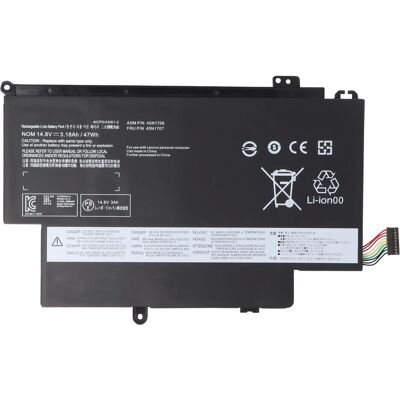 Lenovo ThinkPad S1 Yoga Akku - 3175mAh Li-Polymer Lenovo ThinkPad S1 Yoga Akku - 3175mAh Li-Polymer
