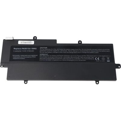 Toshiba Akku Portege Z830 Ultrabook Akku, Z835, Z930, Z935, PA5013U, PA5013U-1BRS (4 Zellen, 3000 mAh), Notebook Akku, Schwarz Toshiba Akku Portege Z830 Ultrabook Akku, Z835, Z930, Z935, PA5013U, PA5013U-1BRS (4 Zellen, 3000 mAh), Notebook Akku, Schwarz