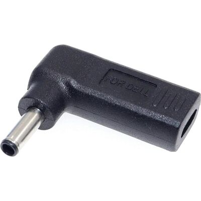 PowerGuard USB-C to Dell 4.5 x 3mm Notebook PD Charger Adapter 65W 19.5V (65 W), Notebook Netzteil, Schwarz PowerGuard USB-C to Dell 4.5 x 3mm Notebook PD Charger Adapter 65W 19.5V (65 W), Notebook Netzteil, Schwarz