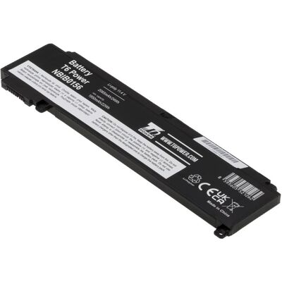 T6 Power Baterie Lenovo ThinkPad T460s, T470s,,, 3cell, Li-Pol (3 Zellen, 2065 mAh), Notebook Akku, Schwarz T6 Power Baterie Lenovo ThinkPad T460s, T470s,,, 3cell, Li-Pol (3 Zellen, 2065 mAh), Notebook Akku, Schwarz